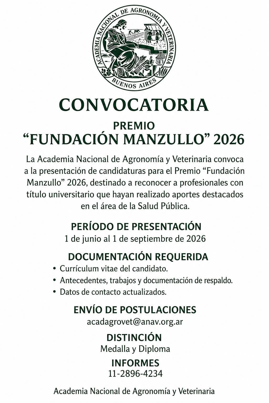 CONVOCATORIA MANZULLO