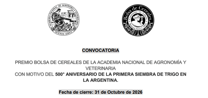 CONVOCATORIA BOLSA DE CEREALES